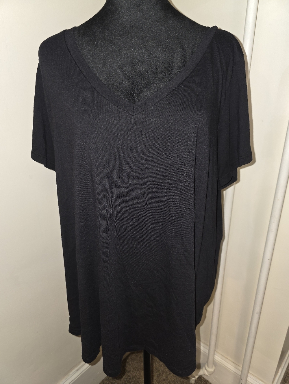 torrid Black Jersey Girfriend V-Neck